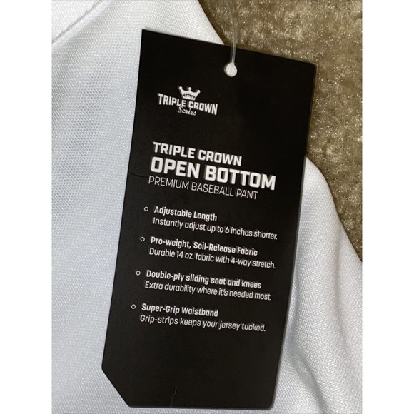 NEW Champro Adult Men's Open Bottom Relaxed Fit Solid Baseball Pants Sz 2X XXL - Picture 3 of 10